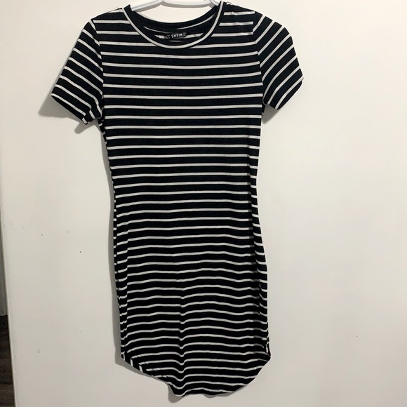 SHEIN stripped tight tshirt dress - Picture 1 of 1